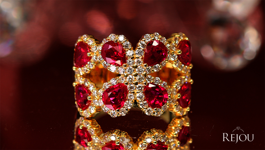 ルビー ビルマ産の極上ルビーリング ⭐明日までの特別価格にお値下げ