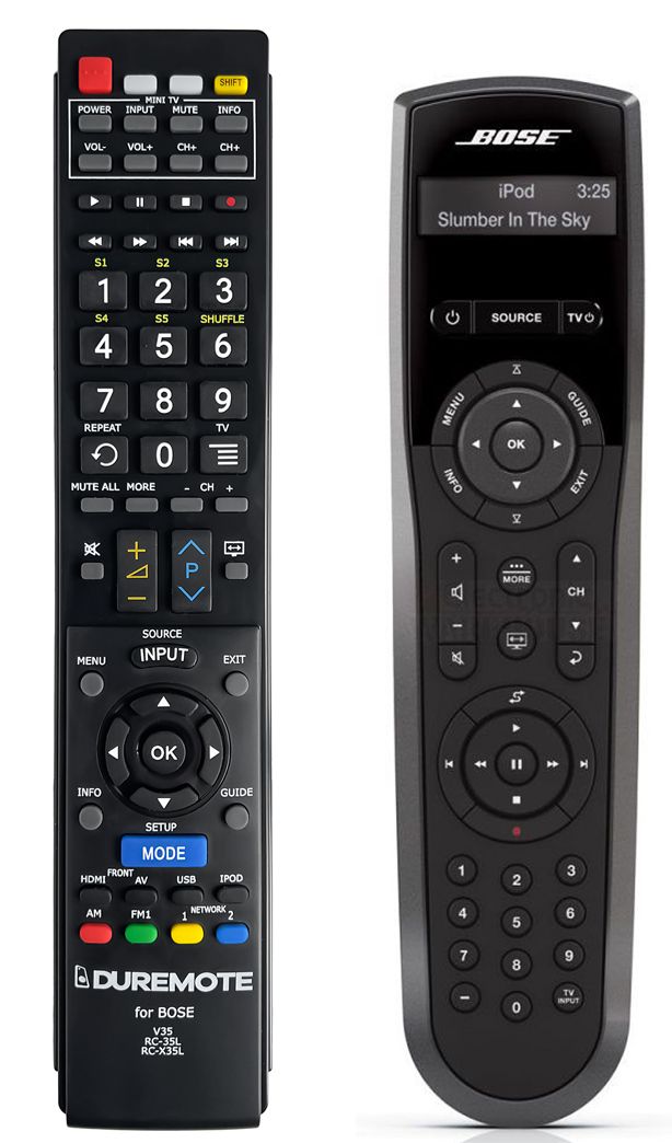 BOSE Lifestyle V35, AV35, RC35T-L + TV control (mini TV) - remote