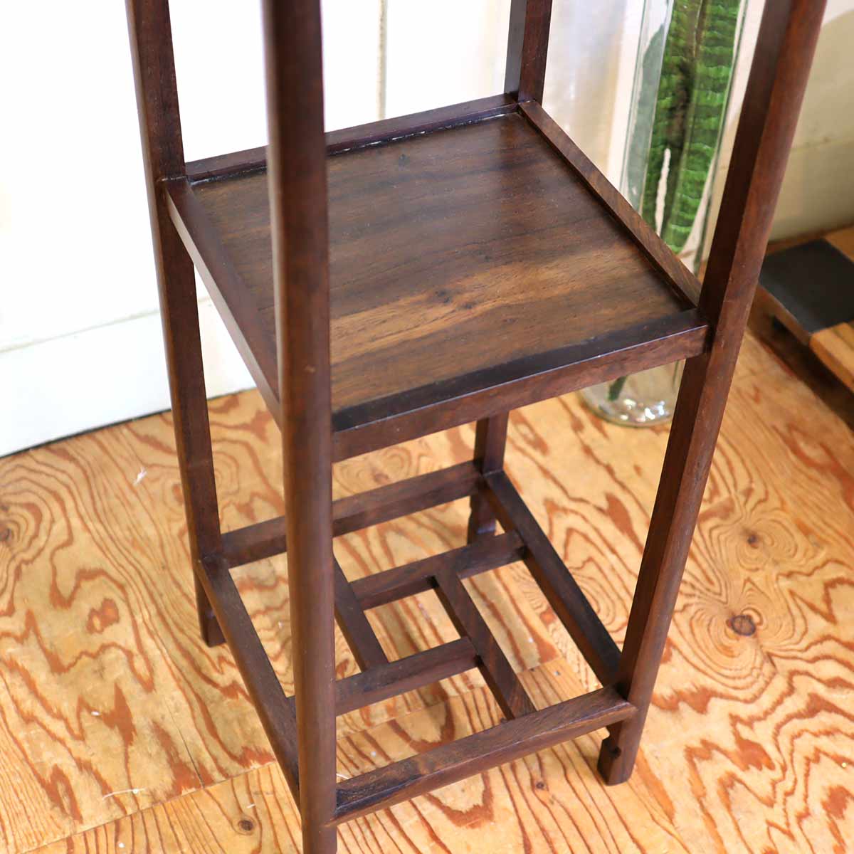 花台 飾り台 フラワースタンド 紫檀 中国 アンティーク レトロ 棚 中古