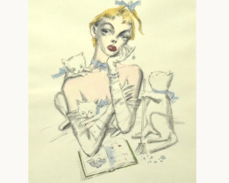 金子國義 リトグラフ 少女像 ｜骨董品買取 緑和堂