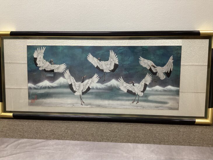 藤林 徳扇 作『鶴寿之舞』 ｜骨董品買取 緑和堂