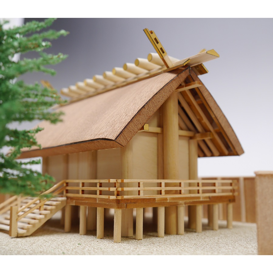 ウッディジョー 1/150 神明造り 神社 木製模型 組立キット 卸