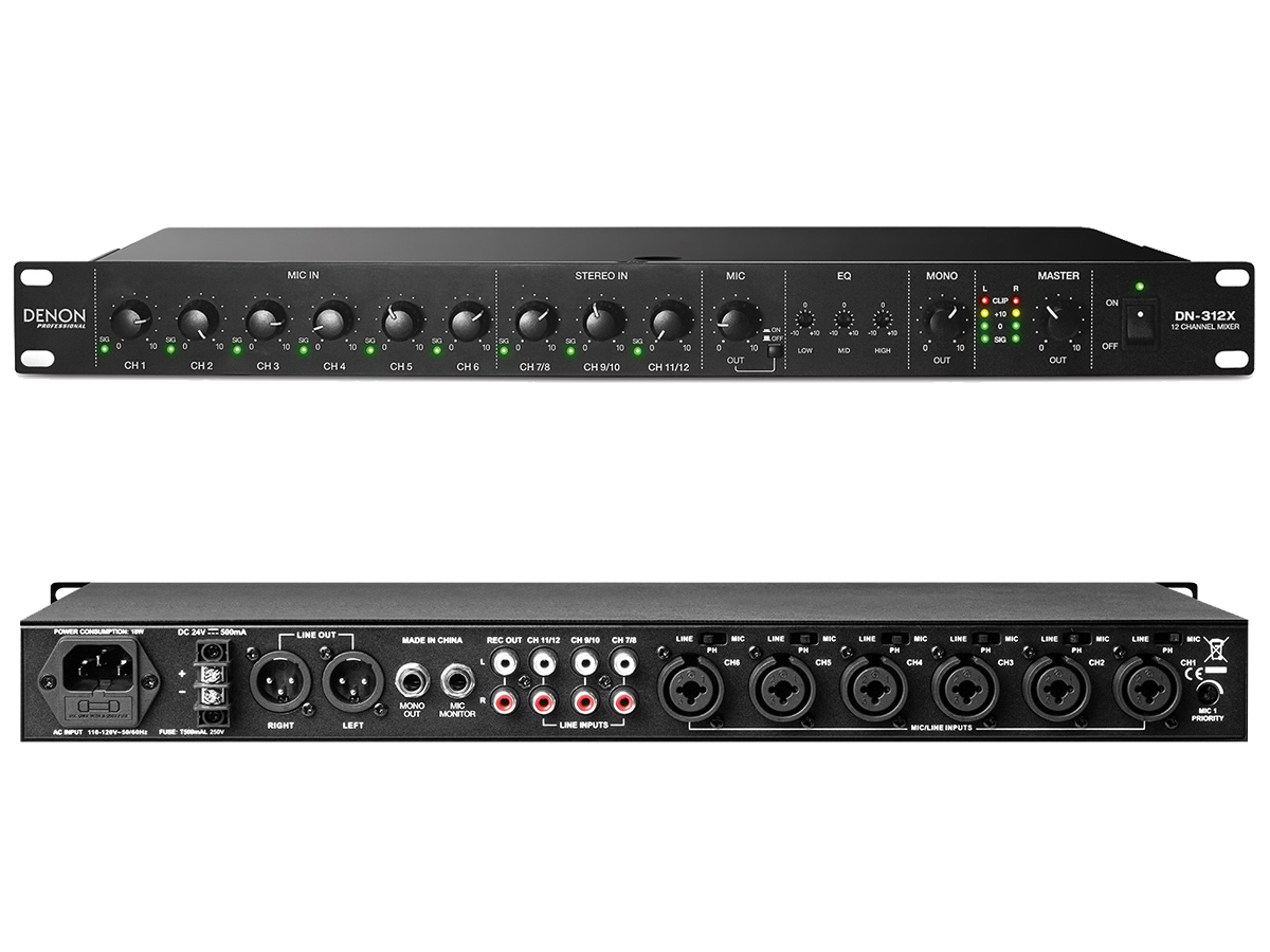DENON デノン DN-312X ◇ マイク/ライン ミキサー | ワタナベ楽器店