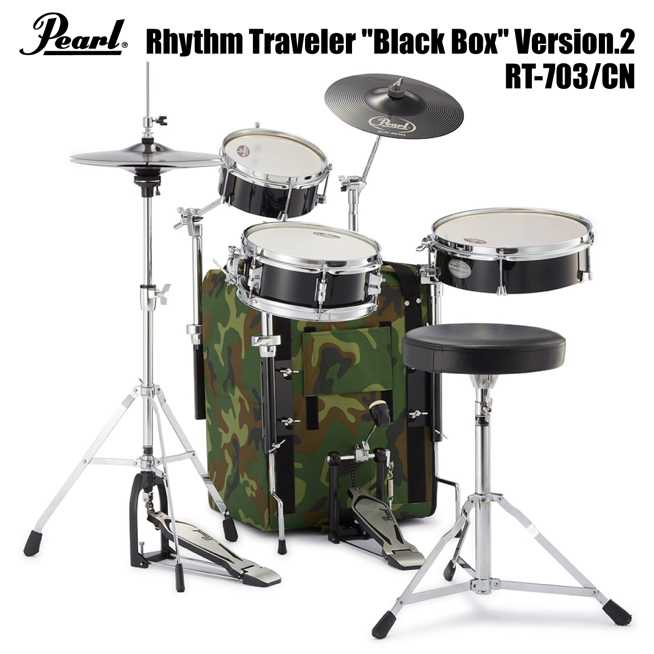 Pearl パール Rhythm Traveler Black Box Ver2 RT-703/CN #CM