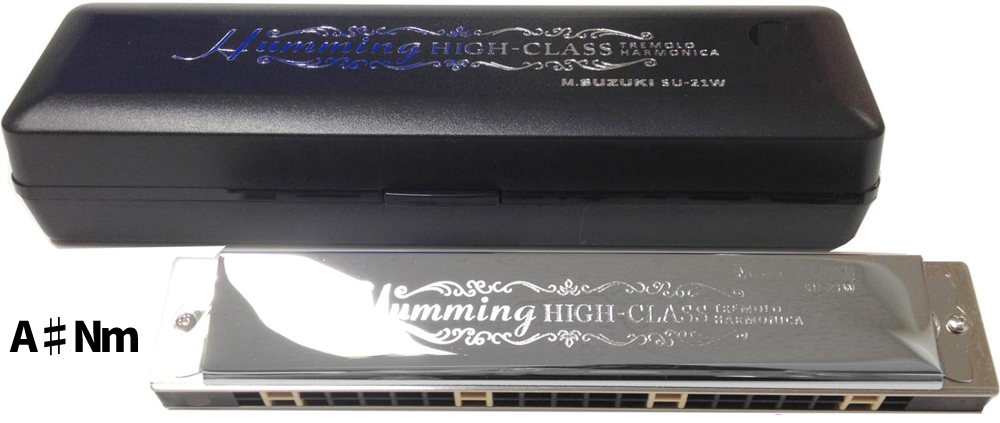 SUZUKI スズキ SU-21W A♯Nm A♯ ナチュラルマイナー 複音ハーモニカ