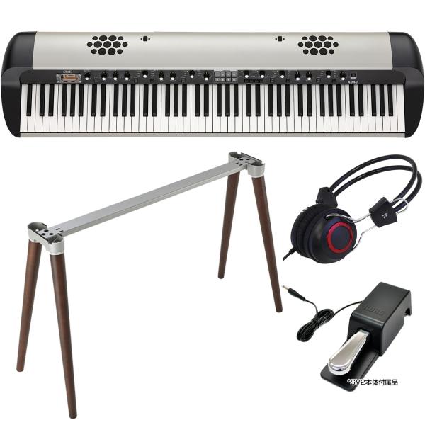 KORG コルグ SP-100 電子ピアノ ペダル＋スタンド＋ヘッドホン付き