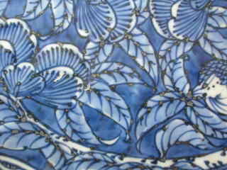 清水焼 壱楽窯 祥瑞花鳥大皿