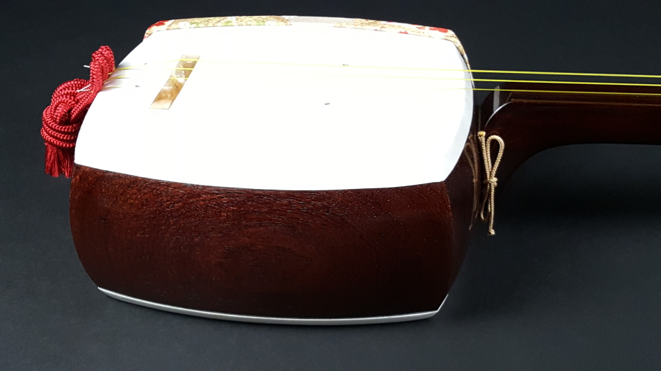 三味線訳あり超お買い得！金細綾杉胴紅木東さわり高級 中棹