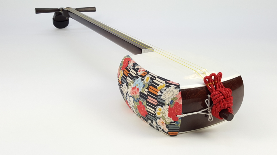 中棹三味線 和楽器 民謡 太さ2.6cm 紅木 東さわり 1本棹