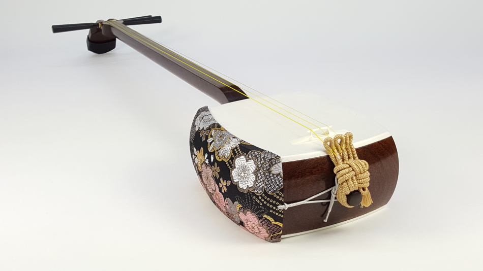 長歌・小唄・地唄 三味線 細棹 紫檀 紅木 ハードケース付属 現状渡し