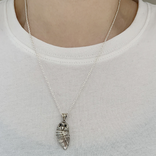 オーダー品確認用可愛いふくろう彫りペンダントトップ8個セット天然石