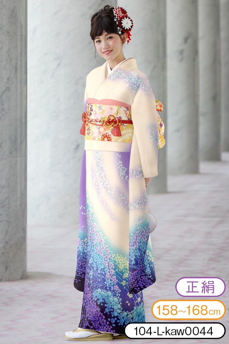 S 幻想！辻が花 ぼかし染め 絞り 振袖フルセット m19 成人式 S 幻想