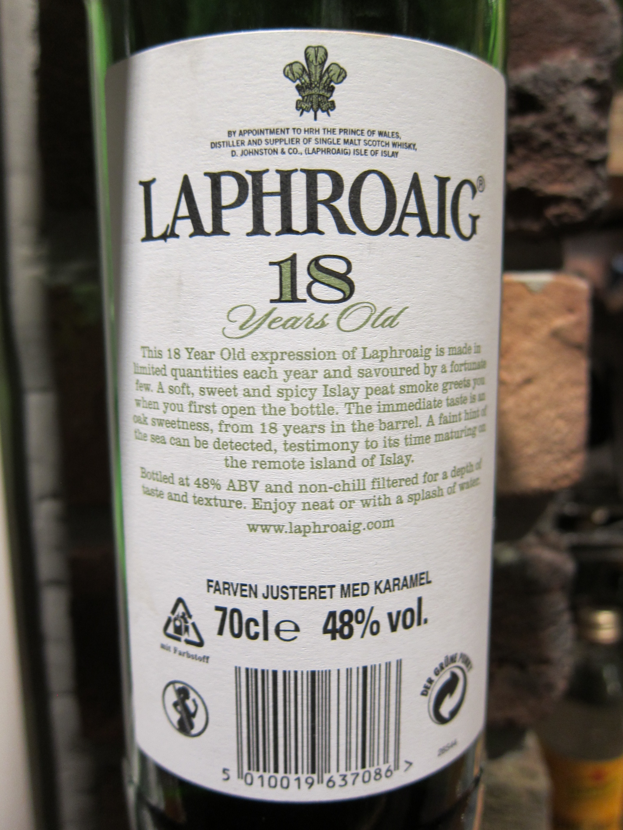 ウィスキー日記】ラフロイグ 18年 48% 現行品－whiskylink