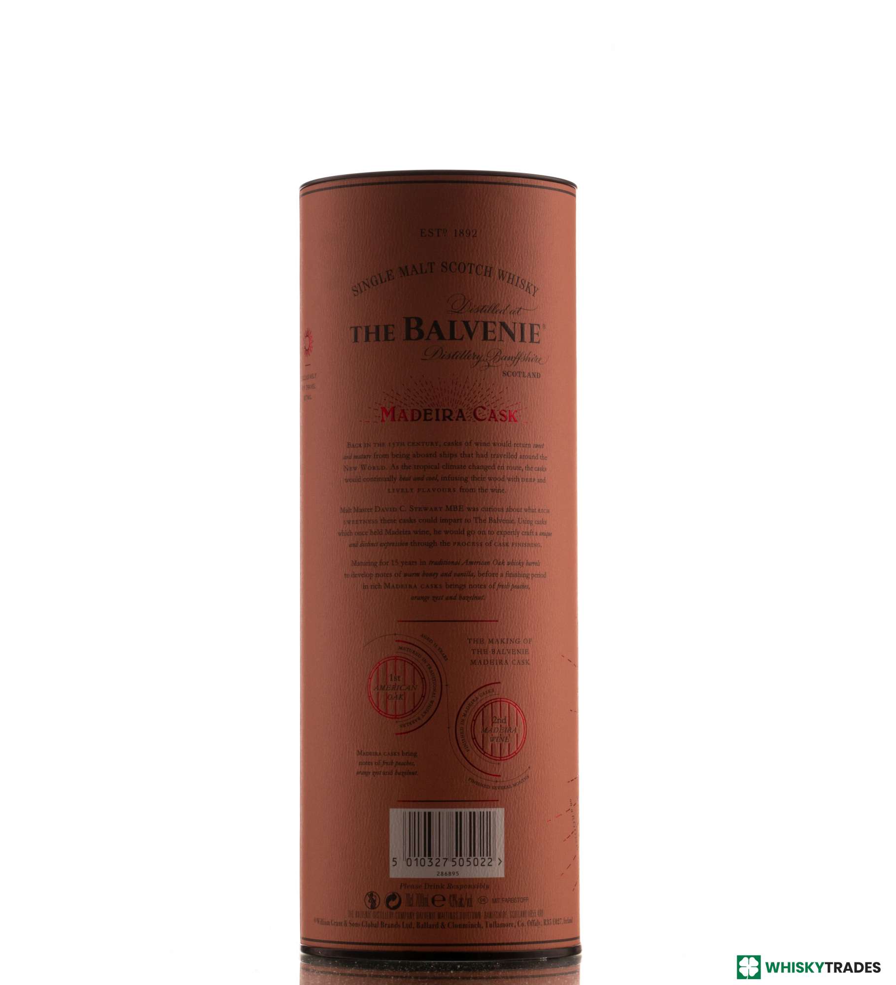 BALVENIE 15 YEARS OLD 43% MADEIRA CASK