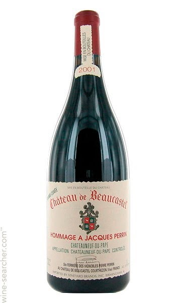 2001 Chateau de Beaucastel Chateauneuf-du-Pape Grand Cuvee Hommage