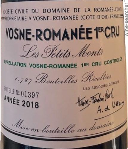 Domaine de la Romanee-Conti Les Petits Monts, Vosne-Romanee