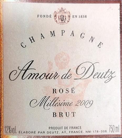 Deutz Amour de Deutz Rose Brut Millesime, Champagne, France