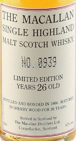 The Macallan Limited Edition 26 Year Old Single Malt Scotch Whisky