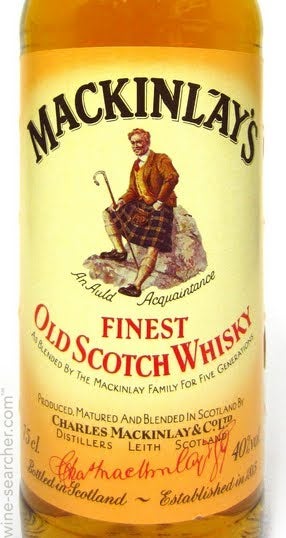 The Original Mackinlay Finest Old Blended Scotch Whisky, Scotland