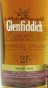 Glenfiddich Rare Oak 25 Year Old Single Malt Scotch Whisky