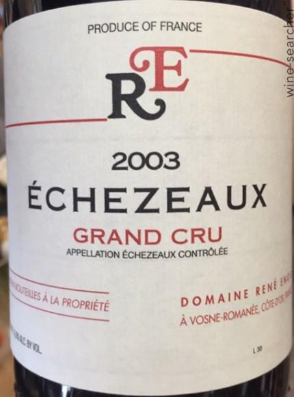 1996 Domaine Rene Engel Echezeaux Grand Cru, Cote de Nuits, France