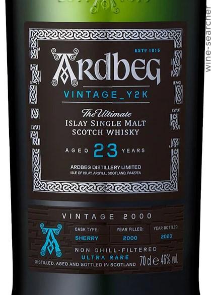 Ardbeg The Ultimate Vintage Y2K 23 Year Old Single Malt Scotch