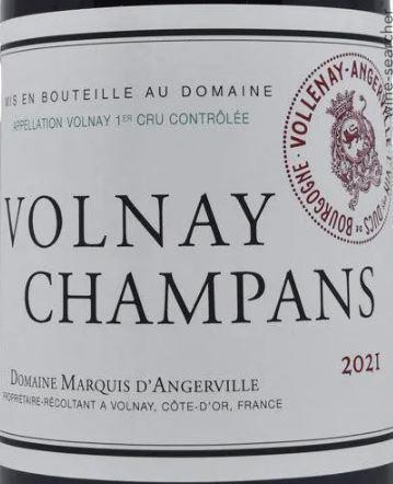 2009 Domaine Marquis d'Angerville Champans, Volnay Premier Cru