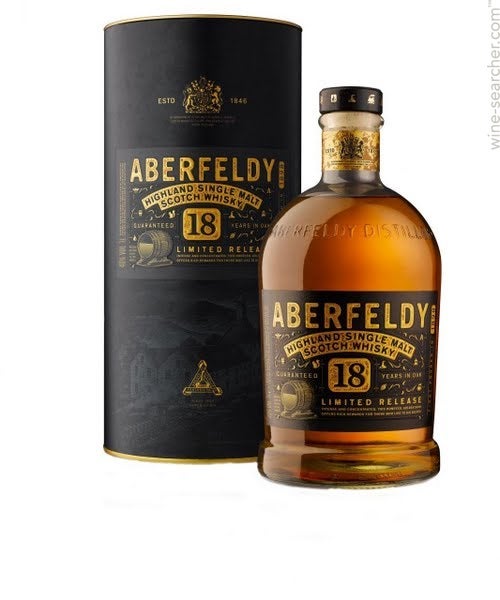 Aberfeldy Limited Release 18 Year Old Single Malt Scotch Whisky
