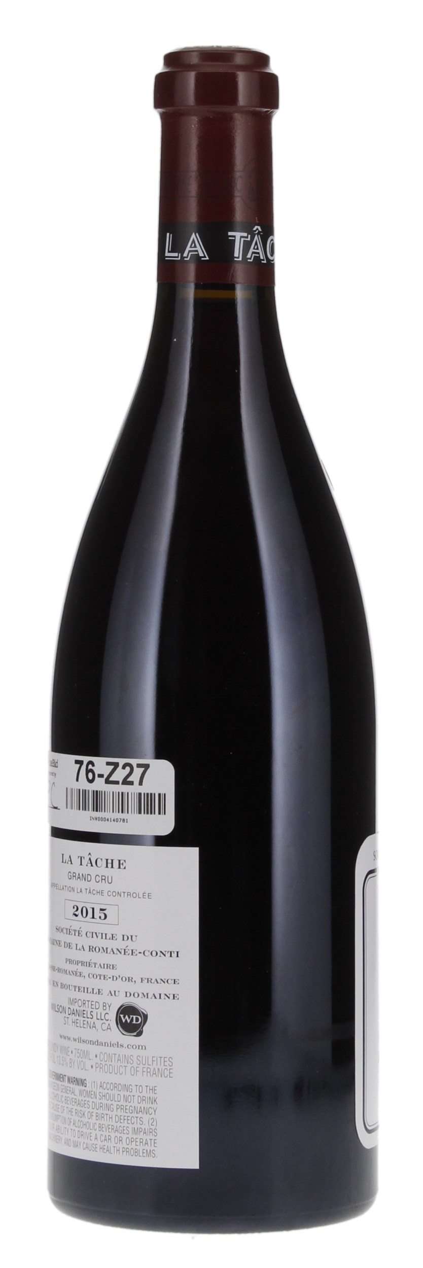 2015 Domaine de la Romanee-Conti La Tache Pinot Noir Grand Cru