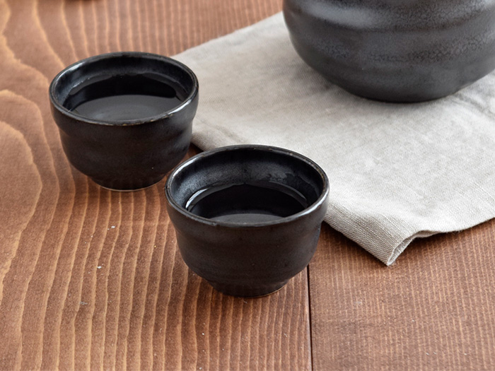 楽山焼 ぐい呑 お猪口 十一代 長岡空権 酒器 作家 共箱入り ぐい呑み