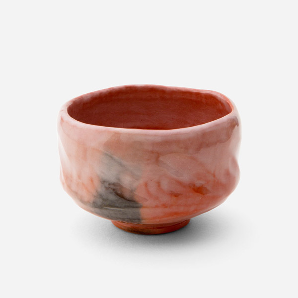 京焼 西川實 作 塩釉葉文流 水指 共箱 茶碗 茶道具 抹茶