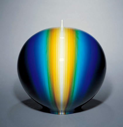 人間国宝 徳田八十吉 監修 釉彩 珈琲碗皿 九谷焼 万平窯 カップ＆