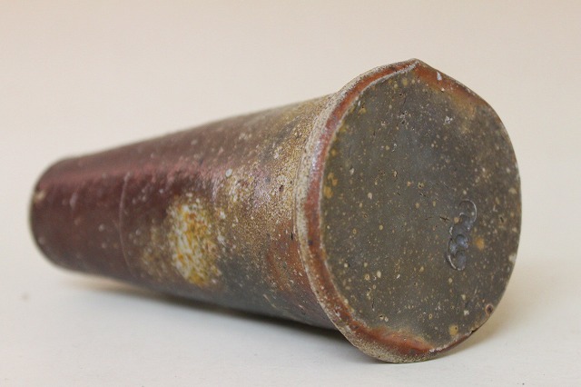 村井八重美作 備前焼 ハゼつぼ花入(中) 備前焼陶吉は人間国宝作品から