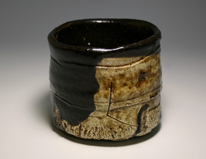 中島勝乃利 引出黒茶碗 共箱