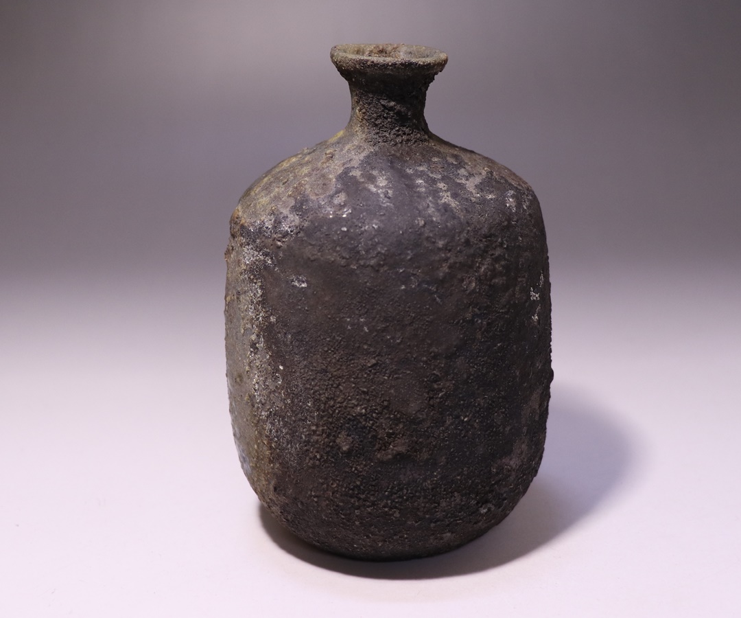 山本雄一(県重要無形文化財) 備前緋襷酒呑 共箱 山本雄一(県重要無形