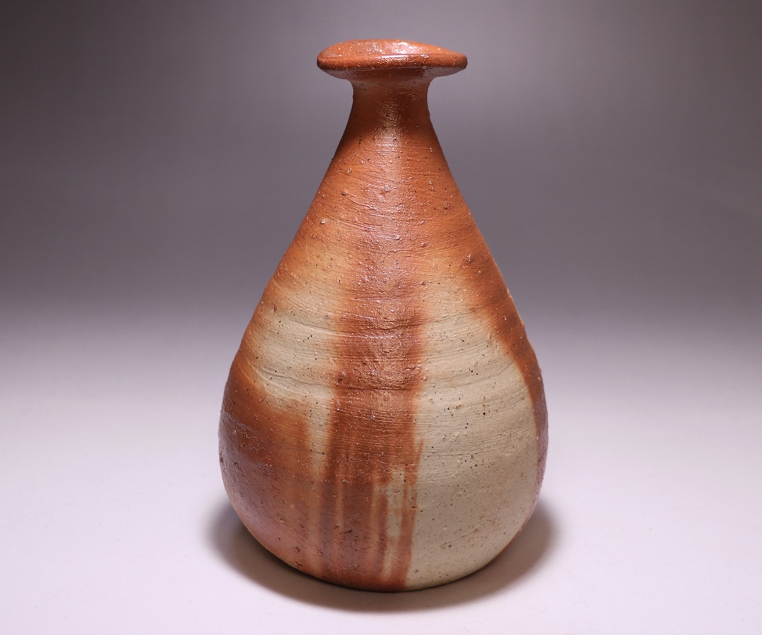 備前焼 金重有邦 鶴首 徳利 酒器 備前焼 金重有邦 徳利 鶴首