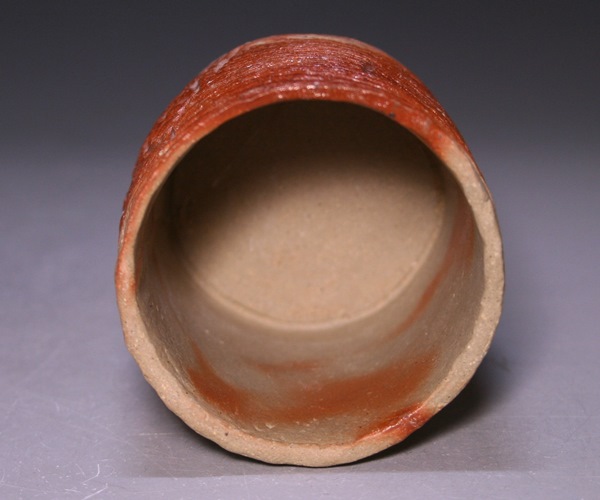 各見寿峯 (各見政峯) 備前緋襷茶碗 岡山県重要無形文化財保持者 共