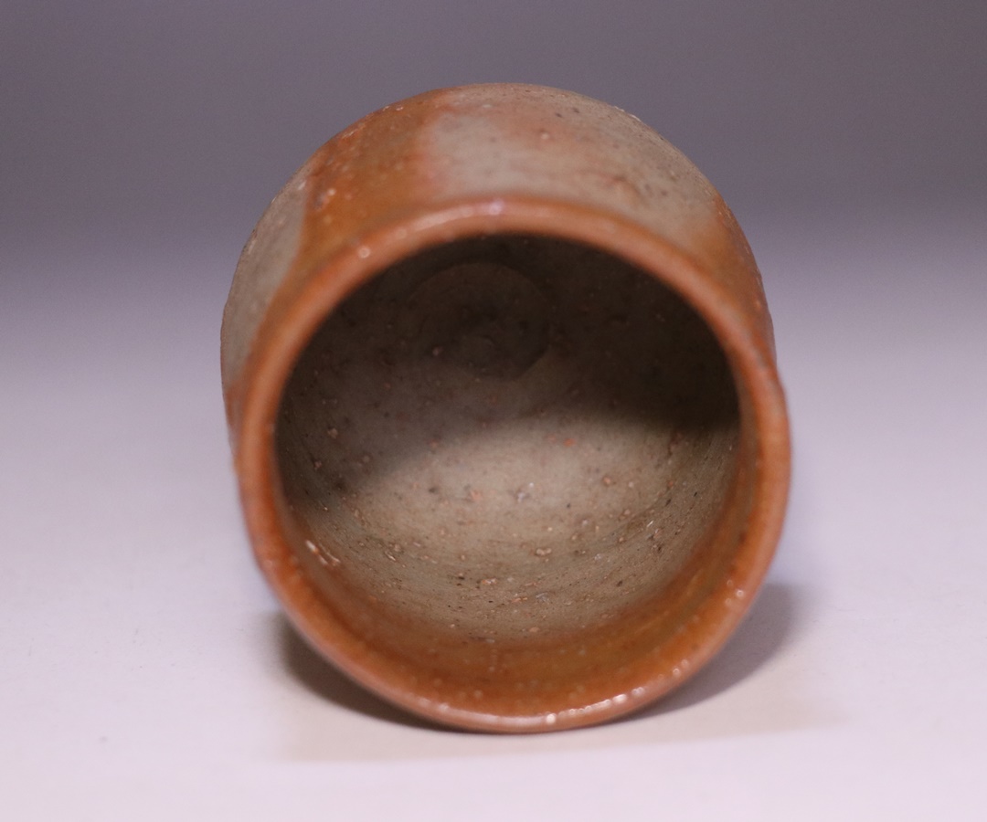 金重 愫 作 「緋襷ぐい呑」 ～備前焼専門卸小売店 川口陶楽苑～