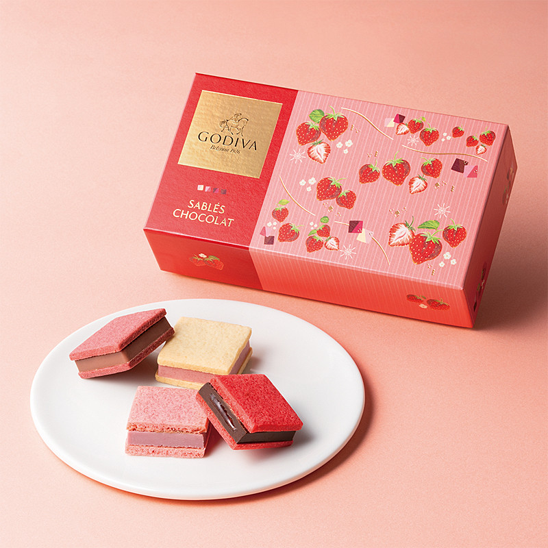 ゴディバ］サブレショコラ ストロベリー アソートメント 5個入 - 2026
