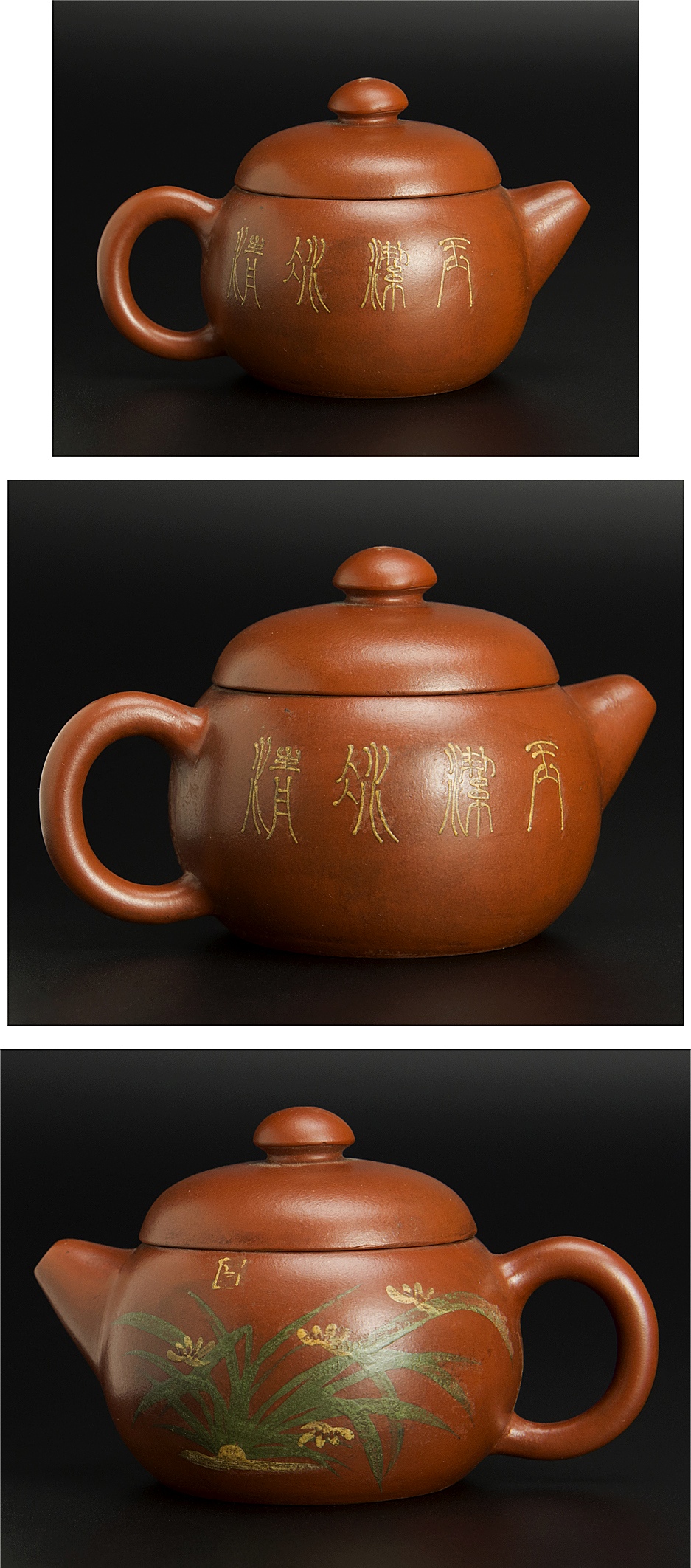 中国 周桂珍銘 紫砂 朱泥 急須 茶壷 M R5620 中国周桂珍銘紫砂朱泥急須