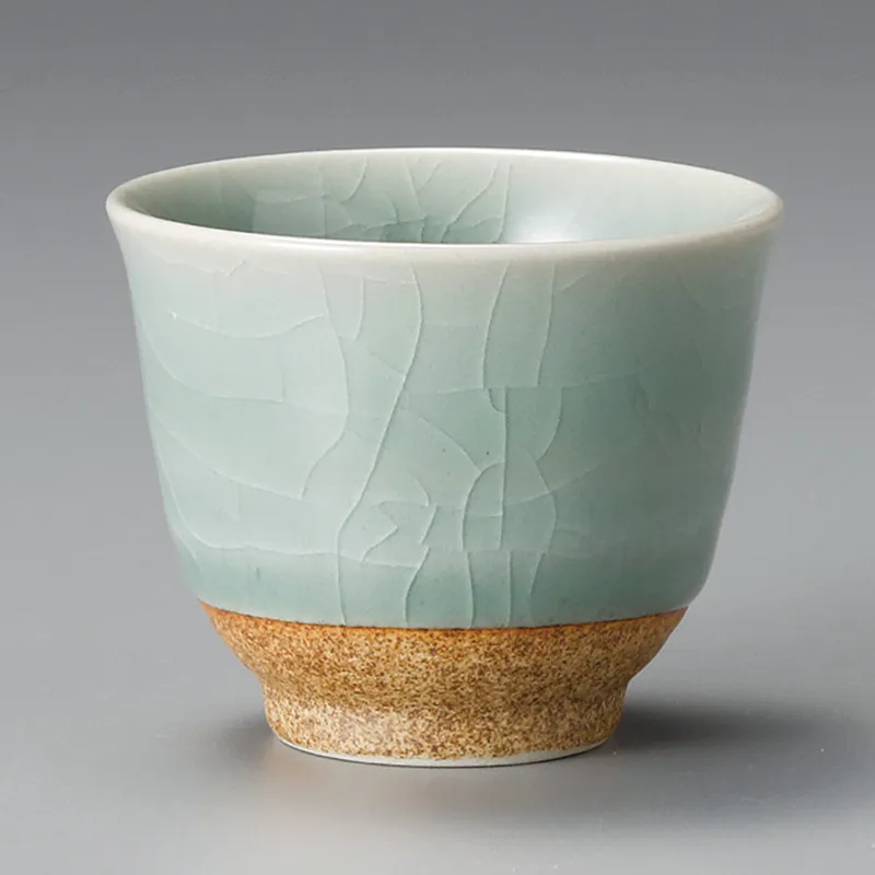 20セット、とレトロ青磁、湯呑みセット