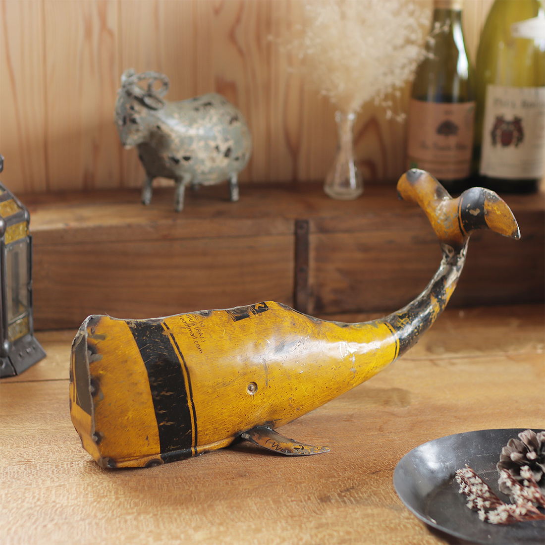 水牛の角 龍柄彫刻 民芸品 置物 (大) type-A | ギャラリー寿 【一点