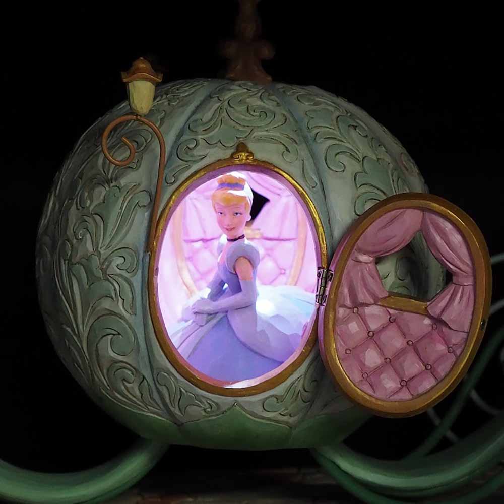 希少 ディズニー カボチャの馬車 シンデレラ ガラス細工 フィギュア