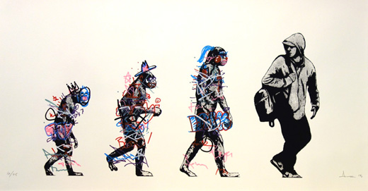 smileDOLK ドルク CHIEF シルクスクリーン アート smileDOLK ドルク