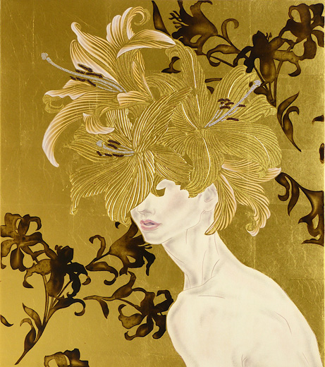 舟越桂 「言葉で描かれた地図」 1994年 リトグラフ 舟越桂 「言葉で