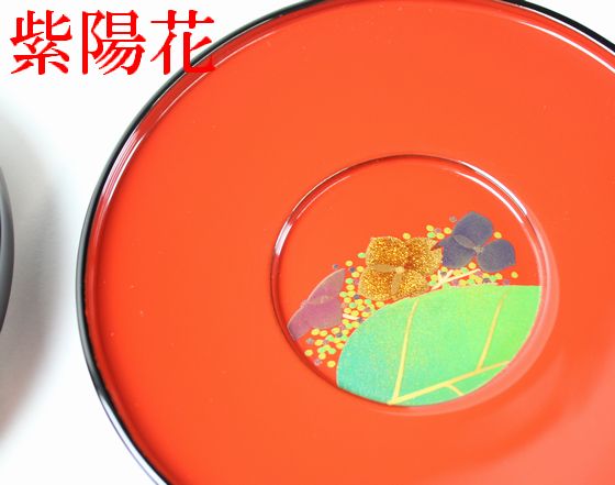 茶托 四季草花蒔絵 5客1組 242,000円（税込） | 輪島塗の塗師屋 輪島