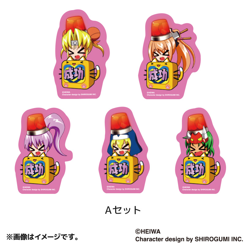 戦国乙女 きゅいんアタックダイカットステッカーセット | ぱちキャラ