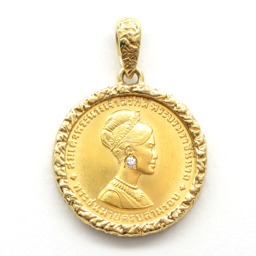 1968 タイ王国 シリキット 女王 誕生日記念 600バーツ 金貨 MS68