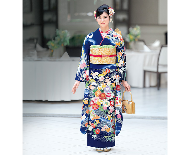 振袖用長襦袢 正絹 き8