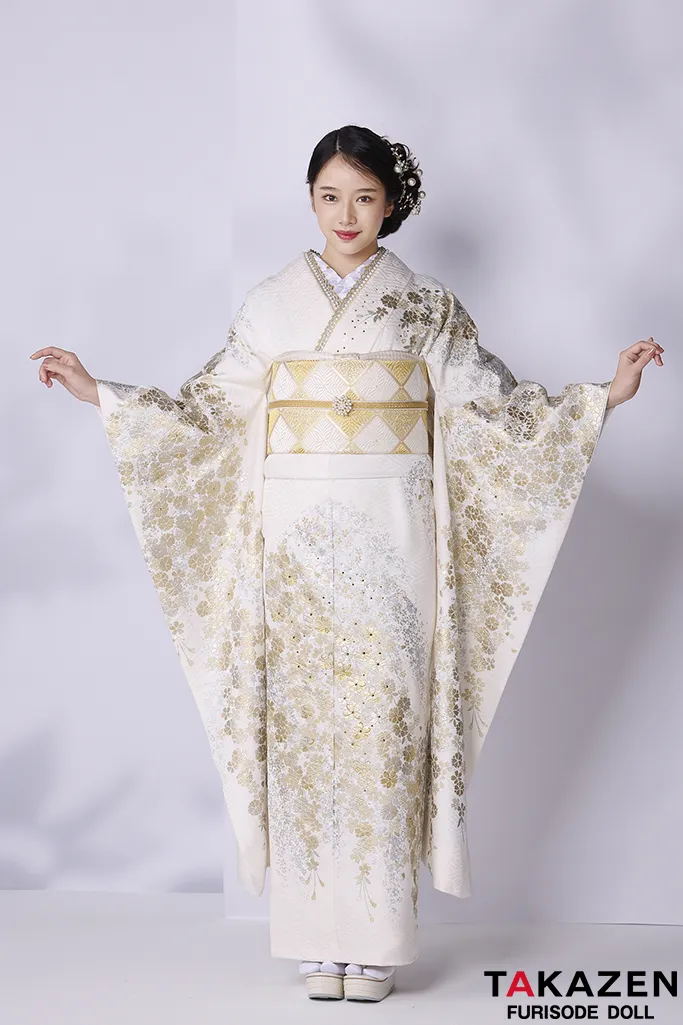 振り袖 フルセット 別誂長襦袢付 金彩加工 刺繍入り 成人式 538 振り袖